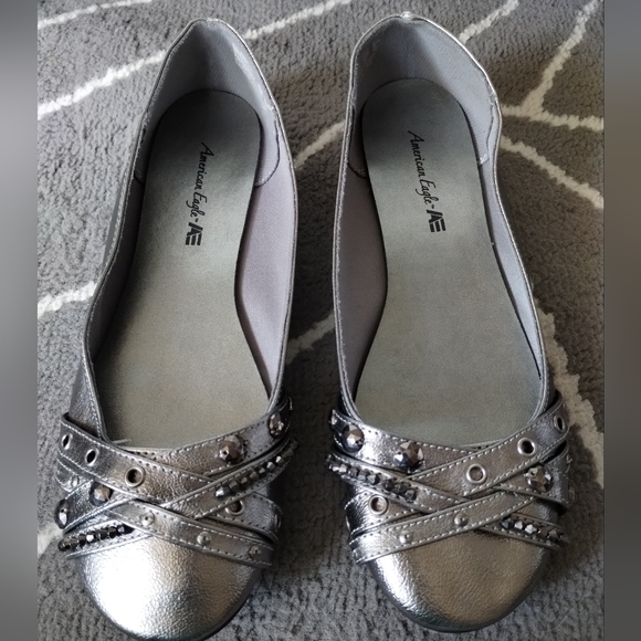 American Eagle, Pewter, Ballet Flats, - Picture 6 of 6